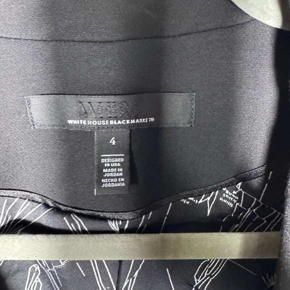 White House Black Market Classic Signature Black Blazer Comfort Stretch Size 4 - Picture 6 of 14